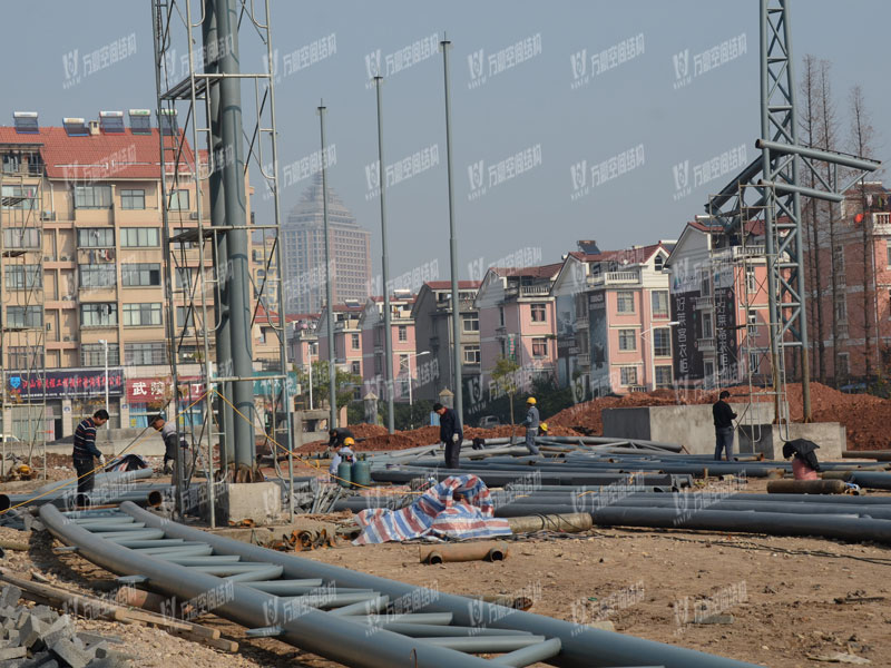 天華鄉村大舞臺異型鋼結構項目