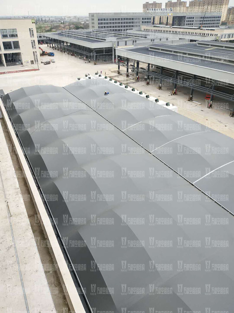 奉化方橋農副膜結構雨棚工程項目竣工