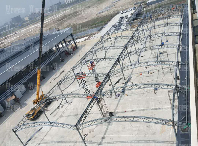 奉化方橋農副膜結構雨棚工程項目竣工