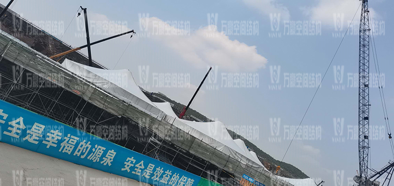 南京園博園穹蓋式膜結(jié)構(gòu)棚項(xiàng)目最新進(jìn)展 南京園博園穹蓋式膜結(jié)構(gòu)棚項(xiàng)目最新進(jìn)展