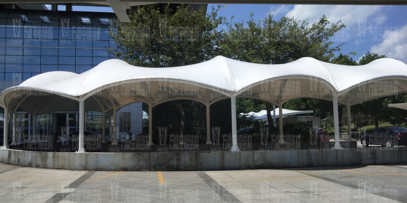 膜結構停車棚的安裝工藝是怎樣的？膜結構車棚安裝步驟有哪些？