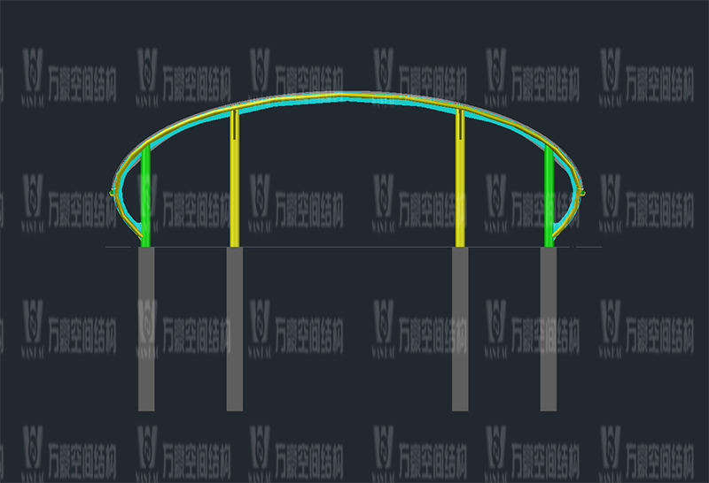 清遠(yuǎn)磁懸浮項(xiàng)目蓮湖車(chē)站鋼膜結(jié)構(gòu)工程