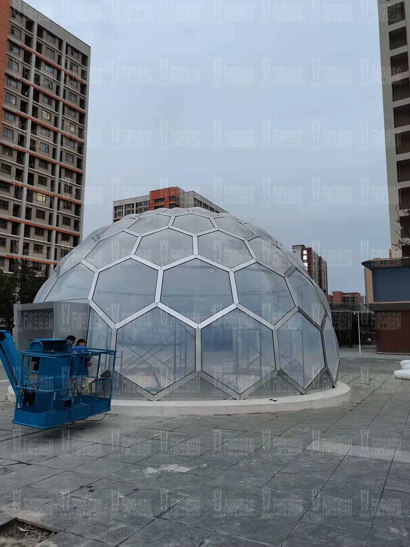 無線創智城市功能空間業態優化五星集市鋼膜結構工程