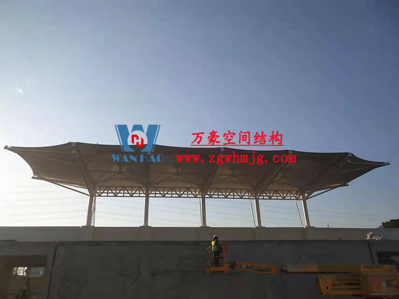 張家港市新建九年一貫制學校膜結構工程完工