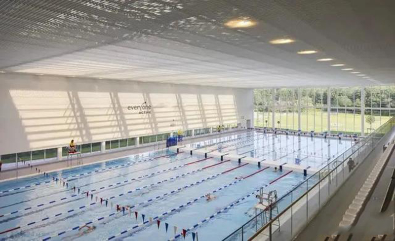 泳池ETFE膜結構丨室內泳池的ETFE透明屋頂