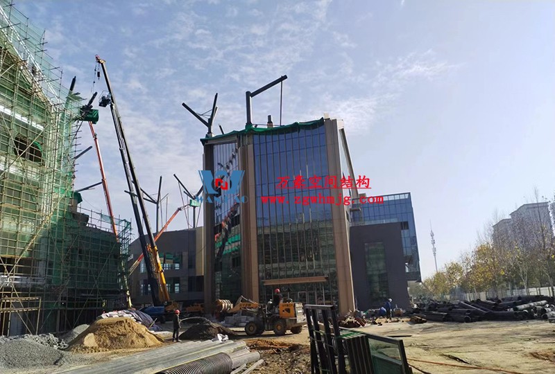 文一塘溪津門天幕鋼結構及ETFE膜結構氣枕膜工程