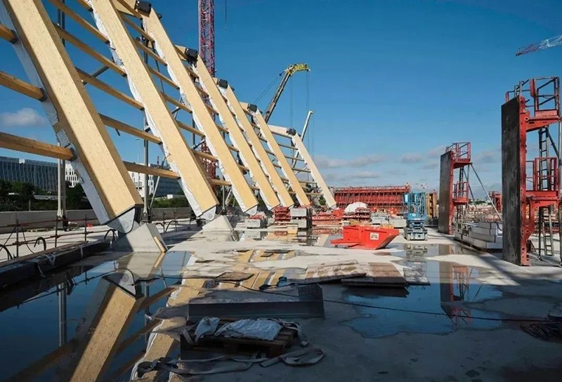 【木制勁性懸索結構】2024巴黎奧運會水上運動中心 【木制勁性懸索結構】2024巴黎奧運會水上運動中心