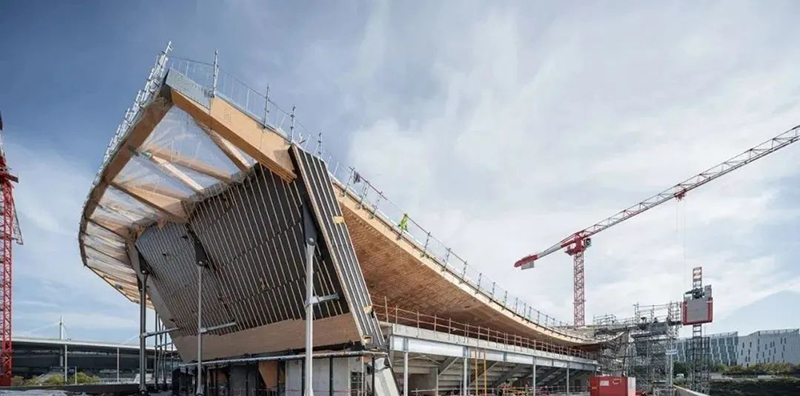 【木制勁性懸索結構】2024巴黎奧運會水上運動中心 【木制勁性懸索結構】2024巴黎奧運會水上運動中心