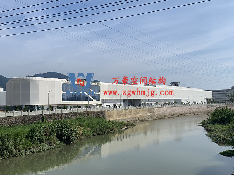 寧波益富樂公司新廠房外立面PTFE網格膜結構工程
