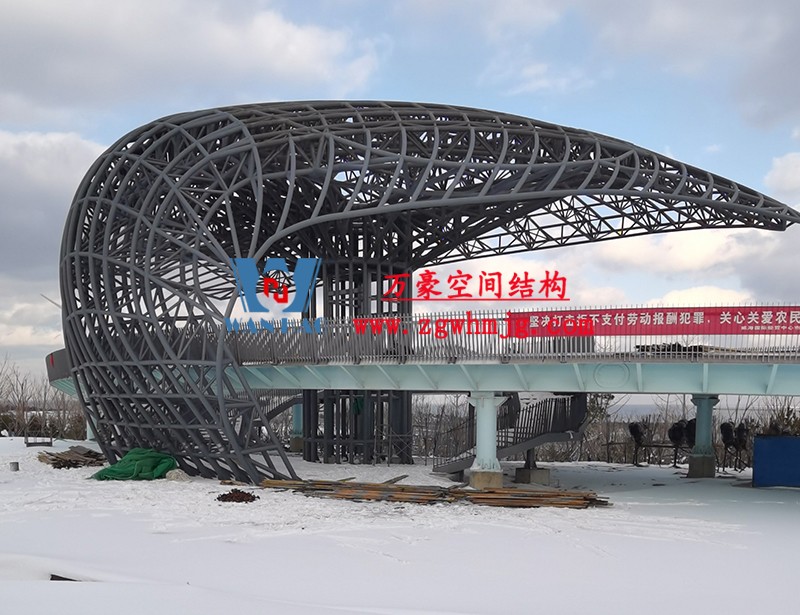 威海經貿交流中心異型鋼結構項目