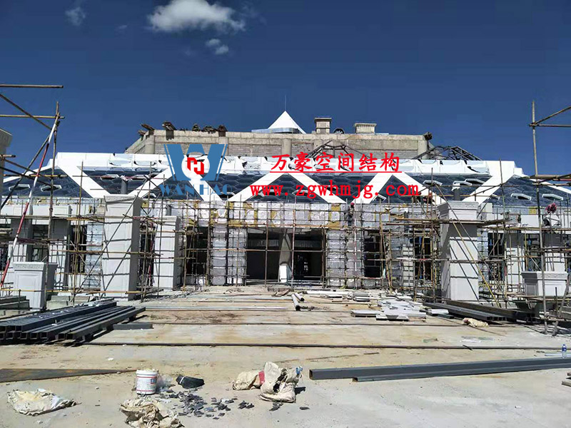 青海茶卡鹽湖天空之境集散中心鋼膜結構項目