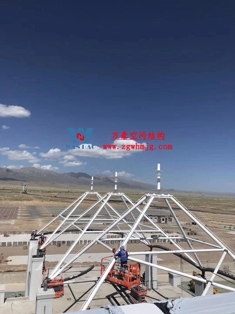 青海茶卡鹽湖天空之境集散中心鋼膜結構項目