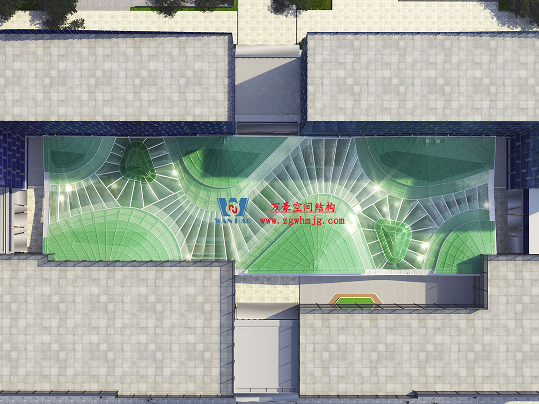 博多森谷項目中庭etfe膜結構工程 博多森谷項目中庭etfe膜結構工程