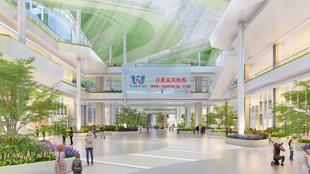 博多森谷項目中庭etfe膜結構工程 博多森谷項目中庭etfe膜結構工程