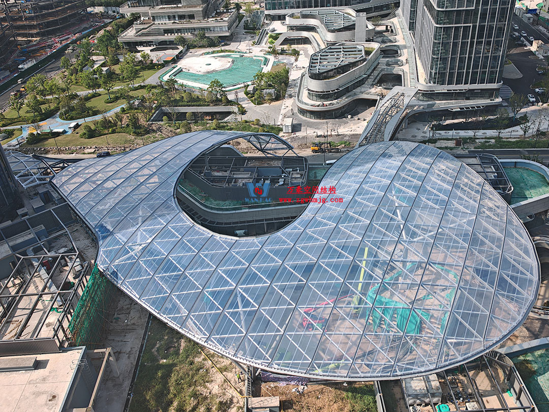 紹興華發金融活力城ETFE膜結構商業天幕