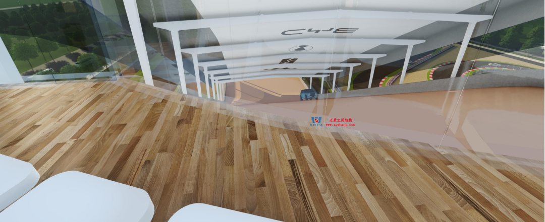 馭風逐沙，織就賽道美學——比亞迪紹興嵊州賽車場干拔沙坡觀景平臺鋼膜結構