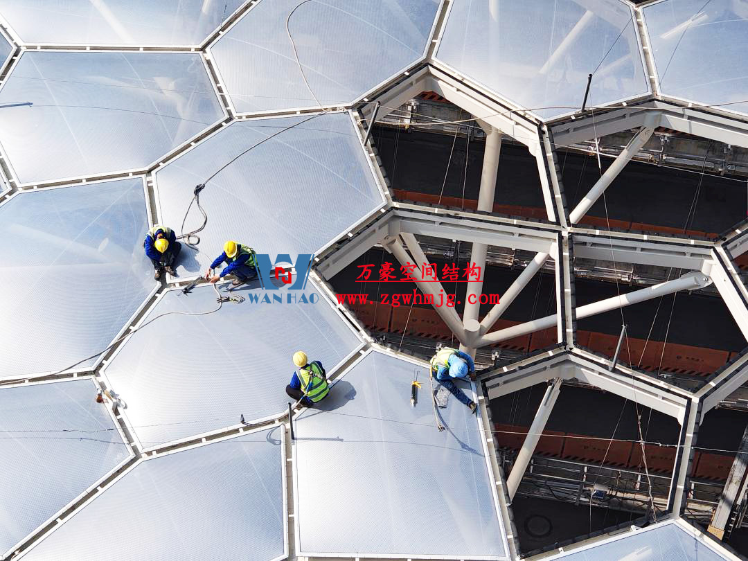 安吉縣昌碩小區地塊房產開發項目鋼結構天幕工程