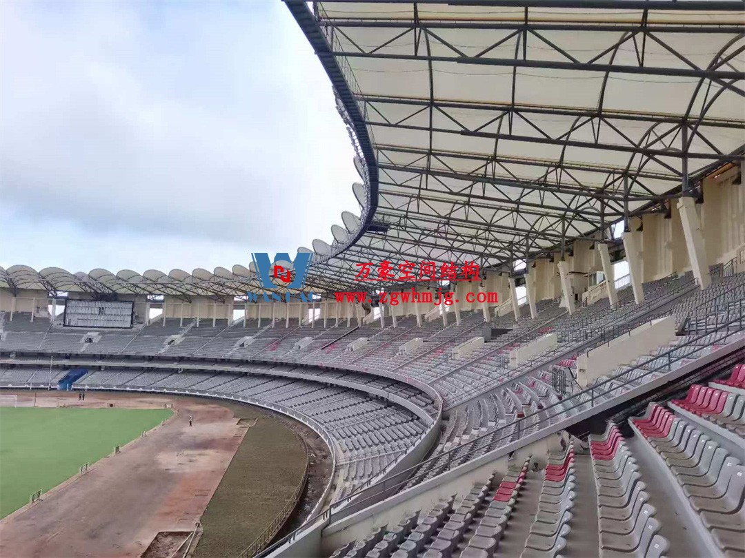 非洲杯肯尼亞體育場PTFE鋼膜結構屋面