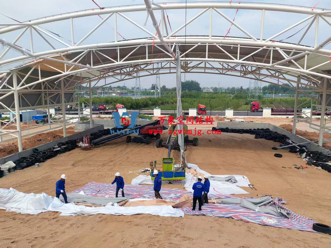 鄭州比亞迪沙坡PTFE膜結(jié)構(gòu)工程