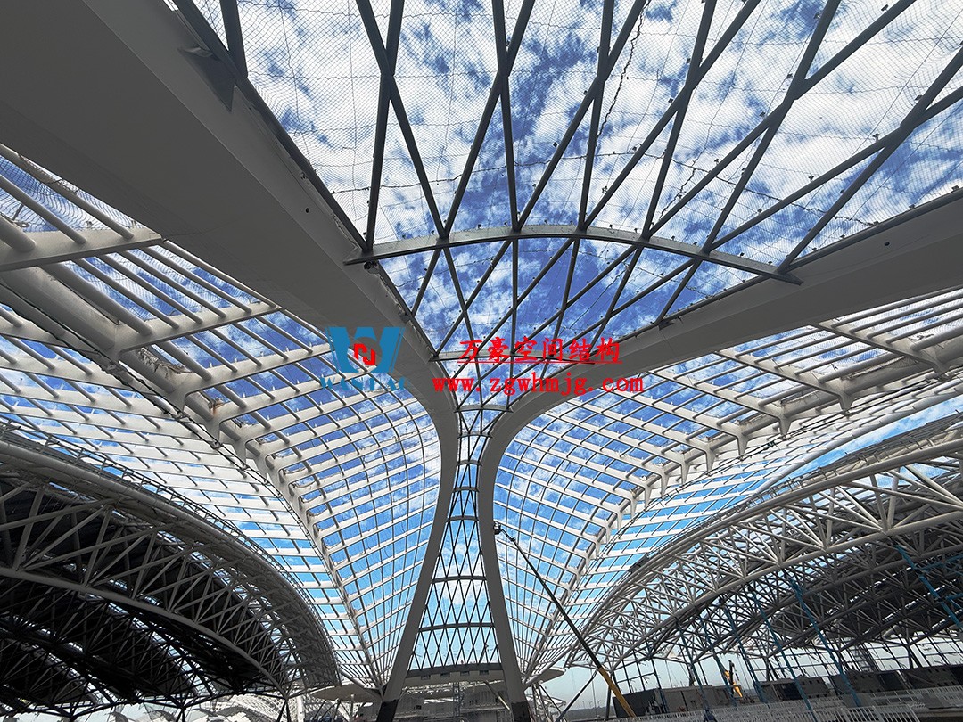 鄭州中原高鐵港數字展貿城ETFE膜結構 PTFE膜結構項目