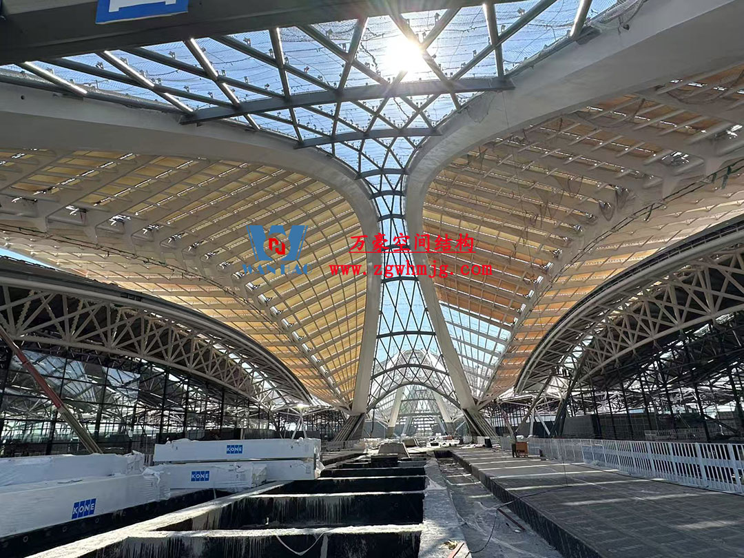 鄭州中原高鐵港數字展貿城ETFE PTFE膜結構項目