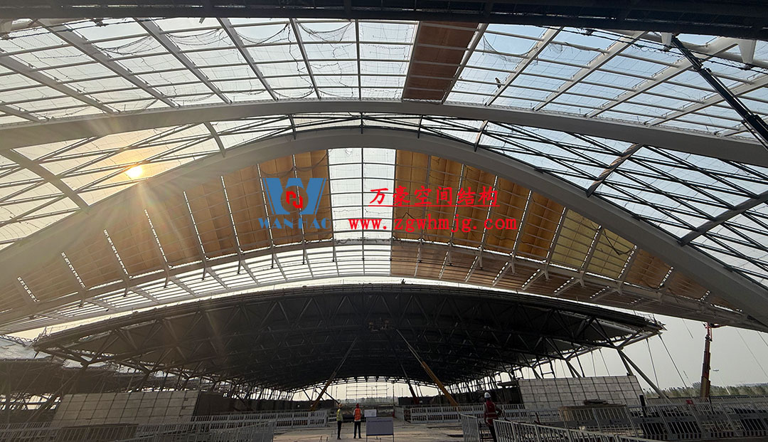 鄭州中原高鐵港數字展貿城ETFE PTFE膜結構項目