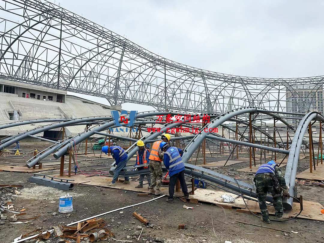 山東蓬萊體育場PTFE膜結構項目