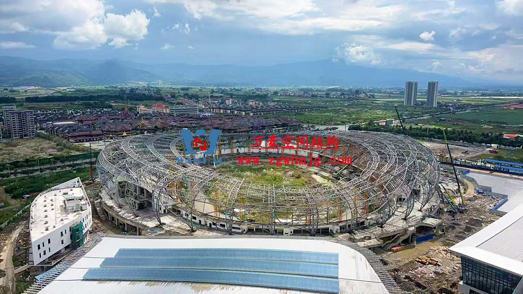 瑞麗國際文體中心建設(shè)項目體育場屋面膜結(jié)構(gòu)工程