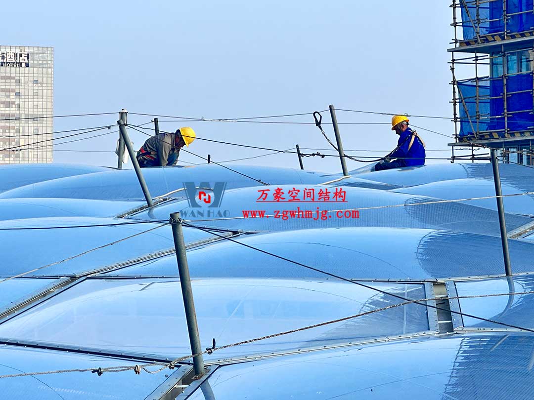 安吉縣昌碩小區地塊房產開發項目鋼結構天幕工程