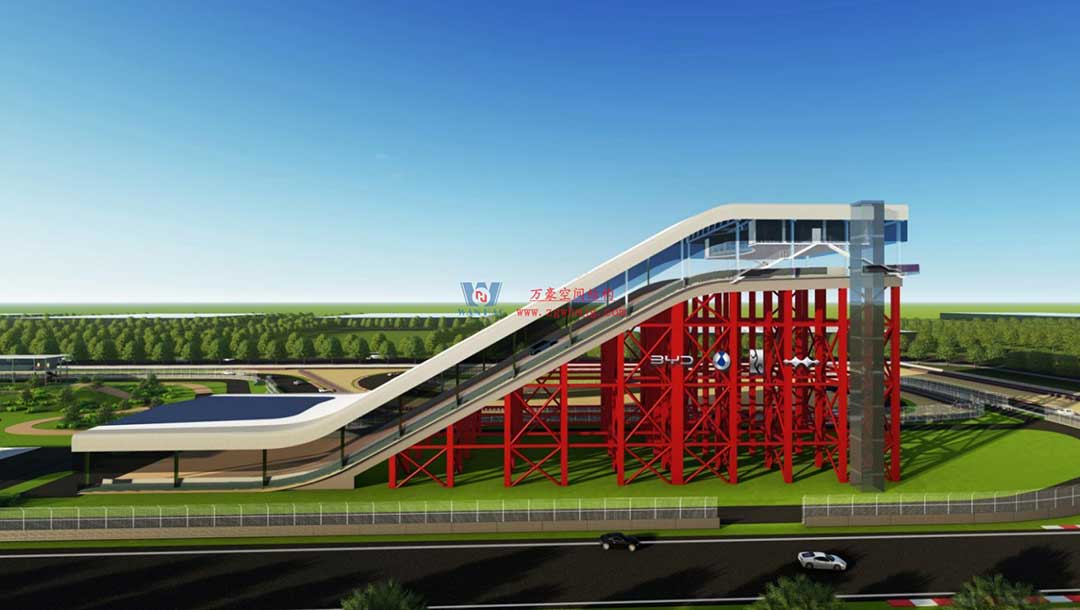 比亞迪賽車場驚現“風之翼”！又一座PTFE膜結構干拔沙坡頂棚拔地而起