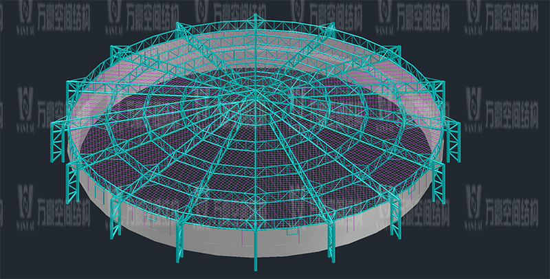 萬豪2020第15標-格爾木工業園昆侖工業區工業污水廠污水池保溫膜結構工程