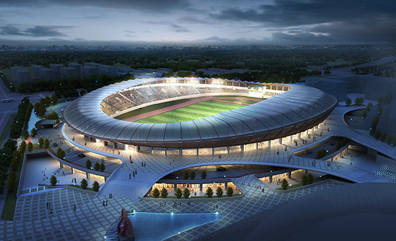 平陽(yáng)體育中心ptfe膜結(jié)構(gòu)