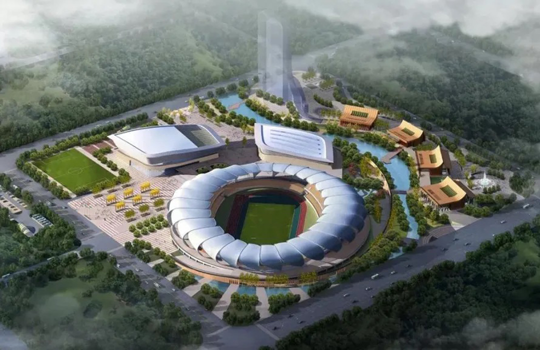 瑞麗國(guó)際文體中心緊鑼密鼓施工中，“盛世之花”即將綻放