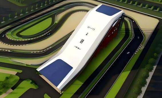 比亞迪紹興嵊州賽車場(chǎng)干拔沙坡觀景平臺(tái)PTFE膜結(jié)構(gòu)