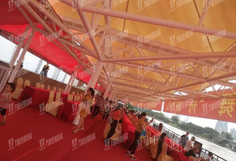 東莞市東江西岸景觀膜結構項目